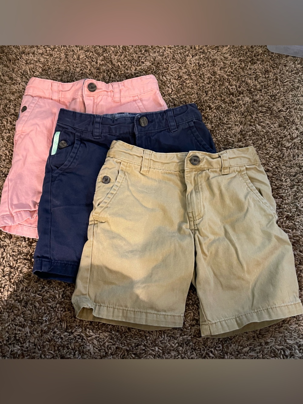 Cat & Jack Pull-On Shorts in Pink, Navy & Khaki